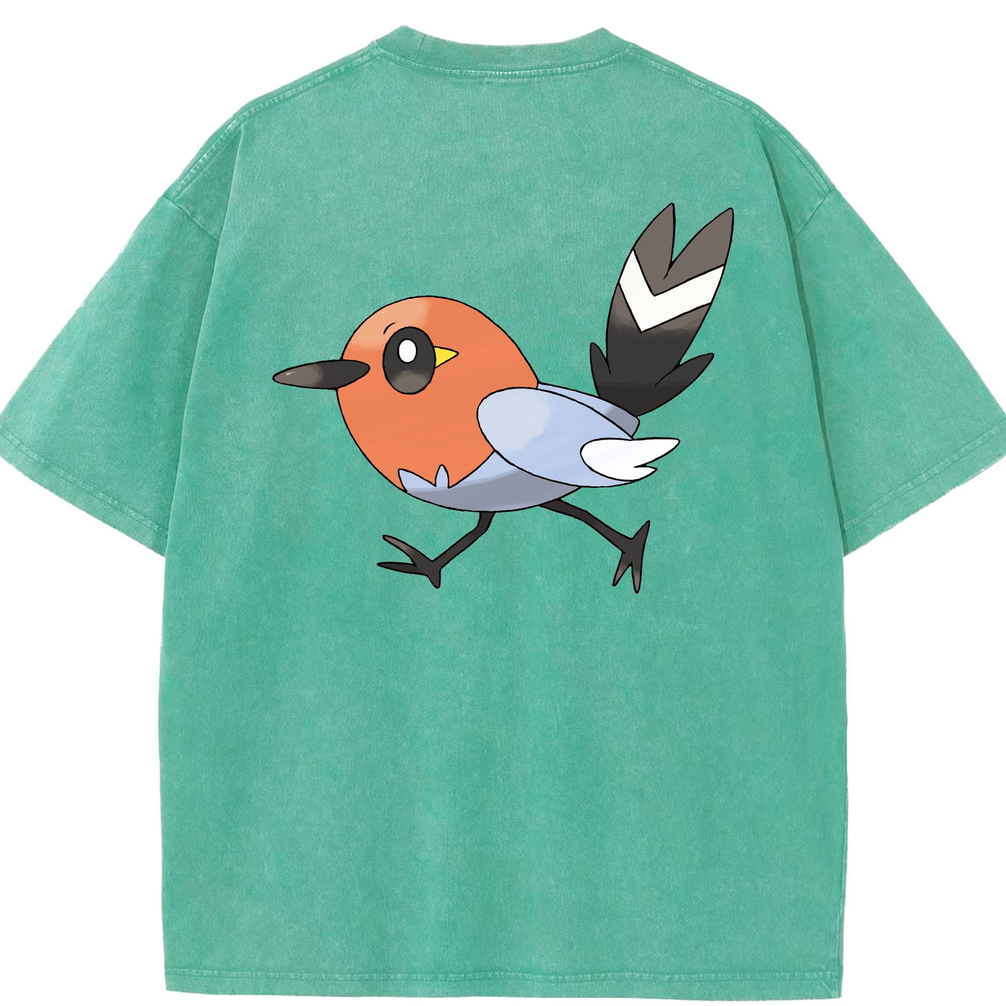 （画像用） ポケットモンスター Pokémon 綿100% ヴィンテージ風 半袖Tシャツ（背面プリント）